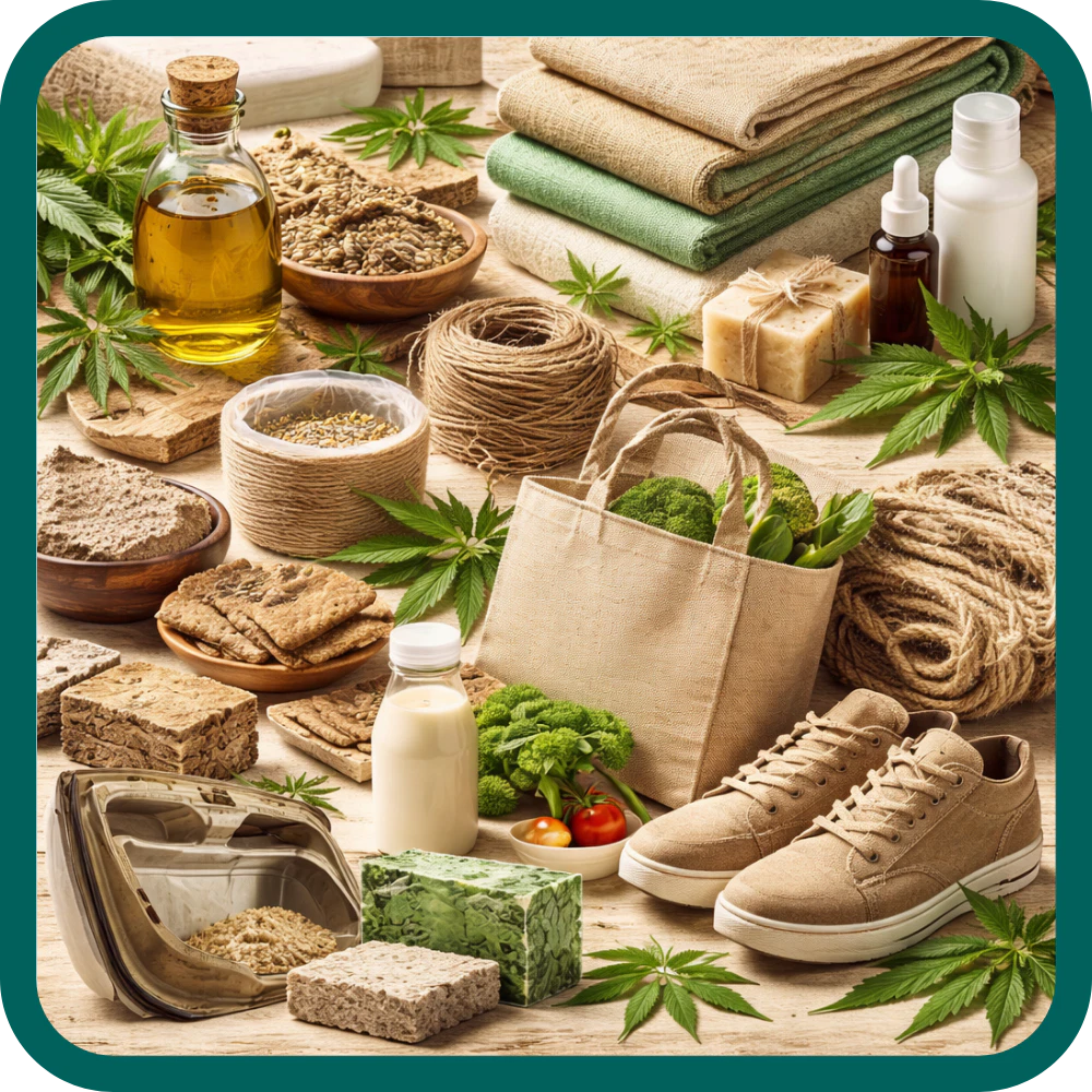 Darstellung Vielfalt von Hanf